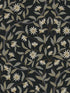 Jasmine wallpaper in black metallic color - pattern number GO8257 - by York in the Inspired by Color Black and White III collection