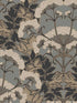 Yarrow Nouveau fabric in charcoal and gold color - pattern number NV5557 - by York in the Inspired by Color Black and White III collection
