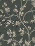 Dahlia Trail wallpaper in black and taupe color - pattern number SS2502 - by York in the Inspired by Color Black and White III collection