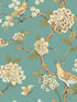 Fanciful fabric in teal color - pattern number AF1901 - by York in the Inspired by Color Blues II collection