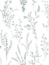 Wildflower Sprigs fabric in blue and green color - pattern number FH4027 - by York in the Inspired by Color Blues II collection