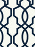 Hourglass Trellis fabric in navy color - pattern number GM7521 - by York in the Inspired by Color Blues II collection