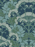 Yarrow Nouveau fabric in blue and green color - pattern number NV5558 - by York in the Inspired by Color Blues II collection