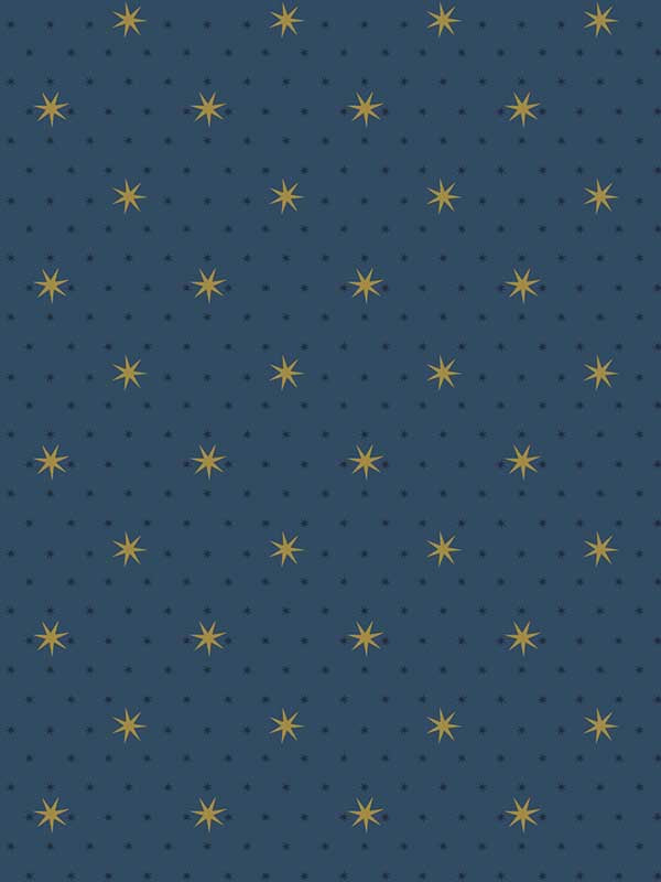 Stella Star wallpaper in navy metallic color - pattern number SP1498 - by York in the Inspired by Color Blues II collection