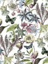 Butterfly House fabric in white and fuchsia color - pattern number BL1721 - by York in the Blooms Second Edition collection