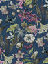 Butterfly House fabric in navy color - pattern number BL1723 - by York in the Blooms Second Edition collection