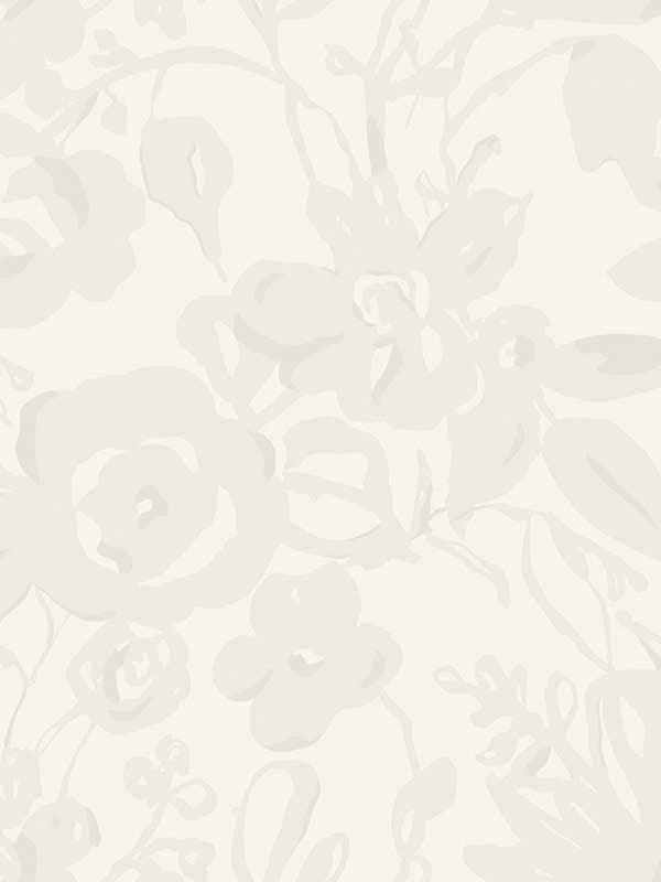 Brushstroke Floral fabric in pearl color - pattern number BL1734 - by York in the Blooms Second Edition collection