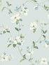 Dogwood wallpaper in light blue color - pattern number BL1765 - by York in the Blooms Second Edition collection
