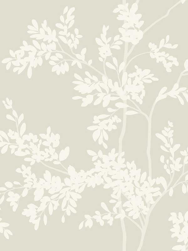 Lunaria Silhouette fabric in light taupe and white color - pattern number BL1805 - by York in the Blooms Second Edition collection