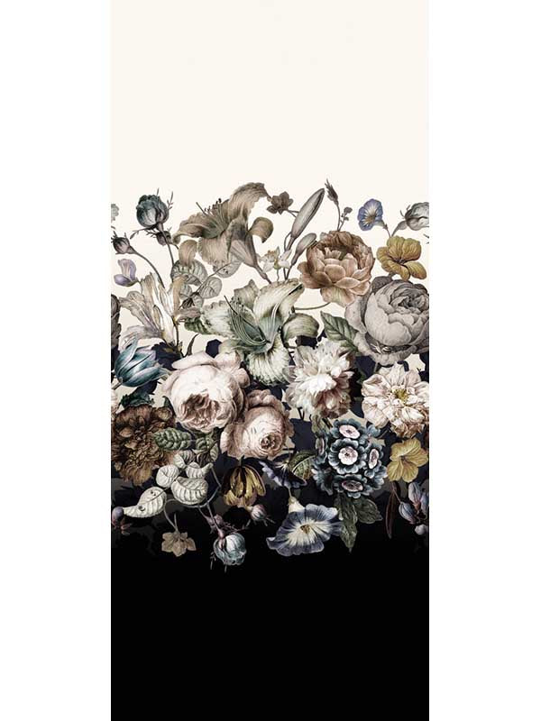 Rachel Rose mural in white color - pattern number BL1822M - by York in the Blooms Second Edition collection