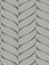 Luminous Leaves fabric in charcoal and silver color - pattern number MD7163 - by Antonina Vella in the Modern Metals Second Edition collection