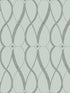 Graceful Geo wallpaper in spa and silver color - pattern number MD7172 - by Antonina Vella in the Modern Metals Second Edition collection