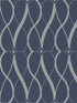 Graceful Geo wallpaper in navy and silver color - pattern number MD7174 - by Antonina Vella in the Modern Metals Second Edition collection