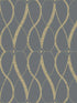 Graceful Geo wallpaper in smoke and gold color - pattern number MD7176 - by Antonina Vella in the Modern Metals Second Edition collection