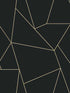 Nazca fabric in black and gold color - pattern number MD7181 - by Antonina Vella in the Modern Metals Second Edition collection
