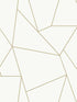 Nazca fabric in white and gold color - pattern number MD7182 - by Antonina Vella in the Modern Metals Second Edition collection