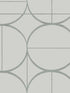 Sun Circles wallpaper in fog and silver color - pattern number MD7205 - by Antonina Vella in the Modern Metals Second Edition collection
