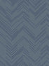 Polished Chevron wallpaper in blue and silver color - pattern number MD7224 - by Antonina Vella in the Modern Metals Second Edition collection