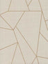 Nazca fabric in almond and gold color - pattern number NW3500 - by Antonina Vella in the Modern Metals Second Edition collection