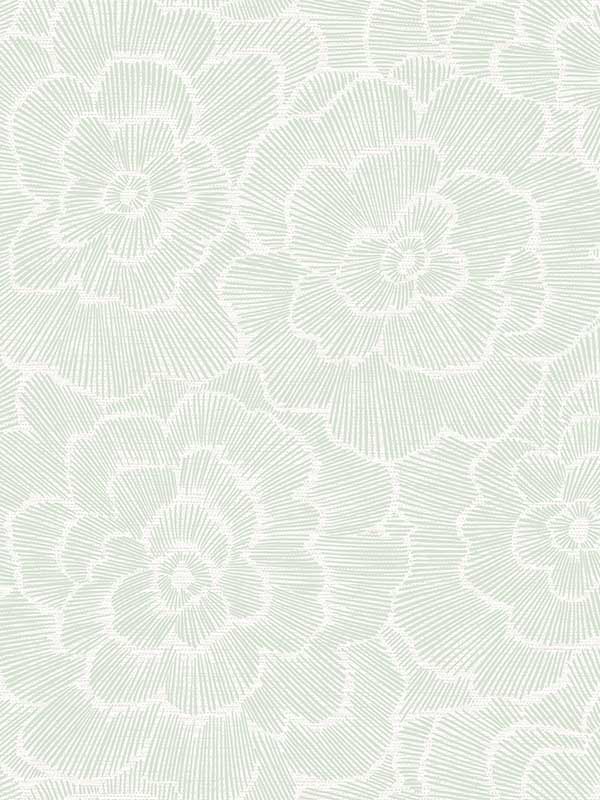 Periwinkle Textured Floral fabric in light green color - pattern number 4120-26040 - by A Street Prints in the Middleton collection