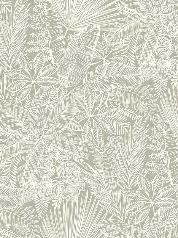Vita Botanical fabric in light brown color - pattern number 4120-26800 - by A Street Prints in the Middleton collection