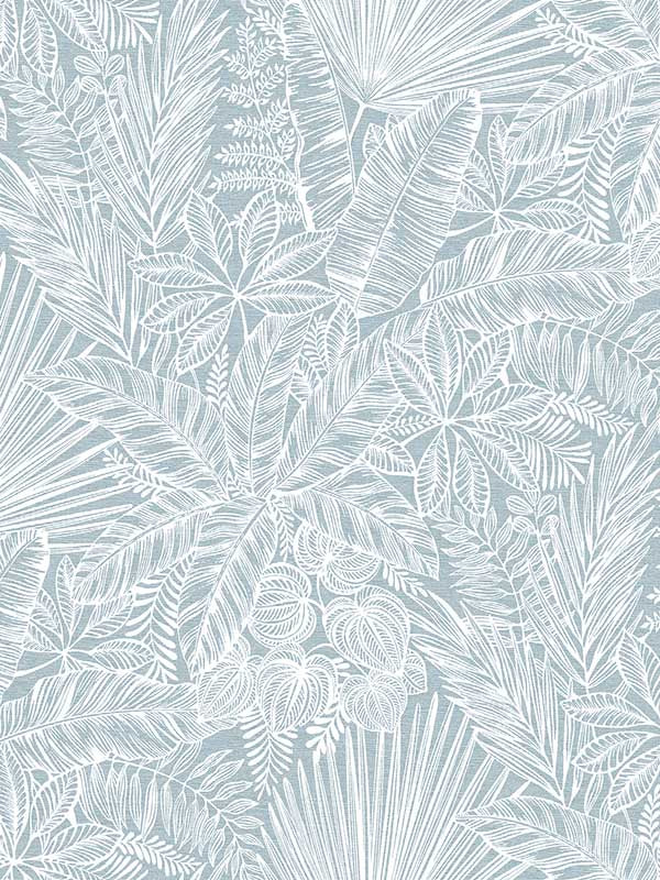 Vita Botanical fabric in blue color - pattern number 4120-26802 - by A Street Prints in the Middleton collection