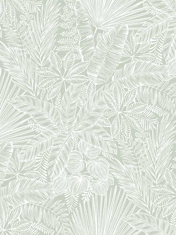 Vita Botanical fabric in sage color - pattern number 4120-26803 - by A Street Prints in the Middleton collection