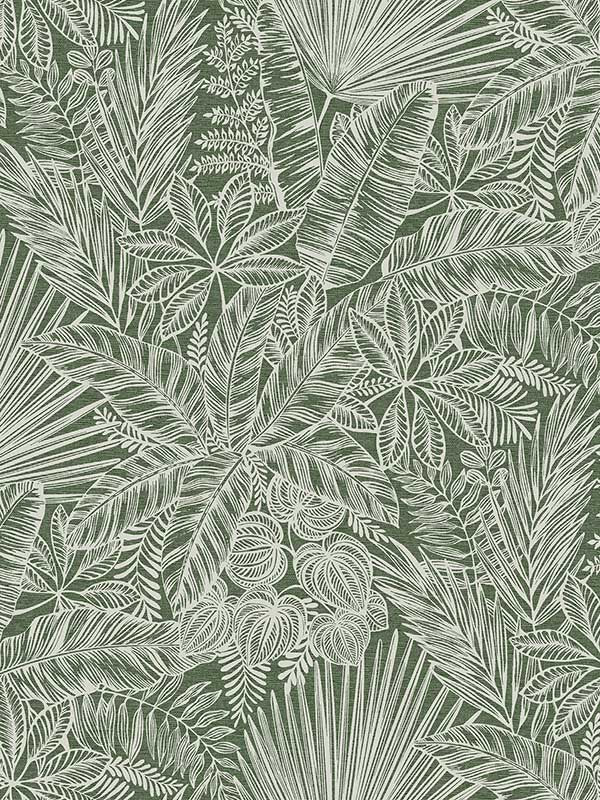 Vita Botanical fabric in green color - pattern number 4120-26804 - by A Street Prints in the Middleton collection