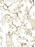 Serena Chinoiserie fabric in coffee color - pattern number 4120-26807 - by A Street Prints in the Middleton collection