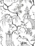 Serena Chinoiserie fabric in charcoal color - pattern number 4120-26809 - by A Street Prints in the Middleton collection