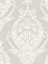 Arlie Botanical Damask fabric in light grey color - pattern number 4120-26818 - by A Street Prints in the Middleton collection