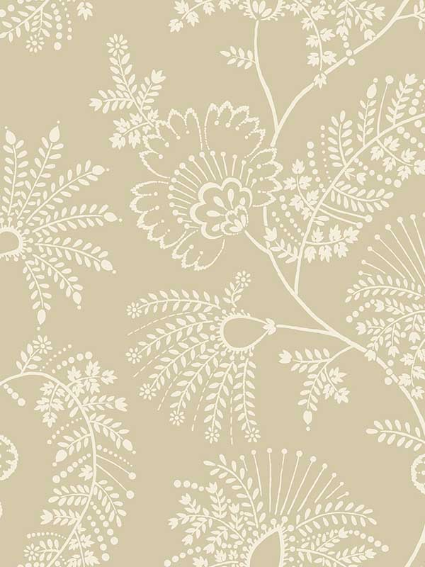 Maeve Jacobean Trail wallpaper in butter color - pattern number 4120-26825 - by A Street Prints in the Middleton collection