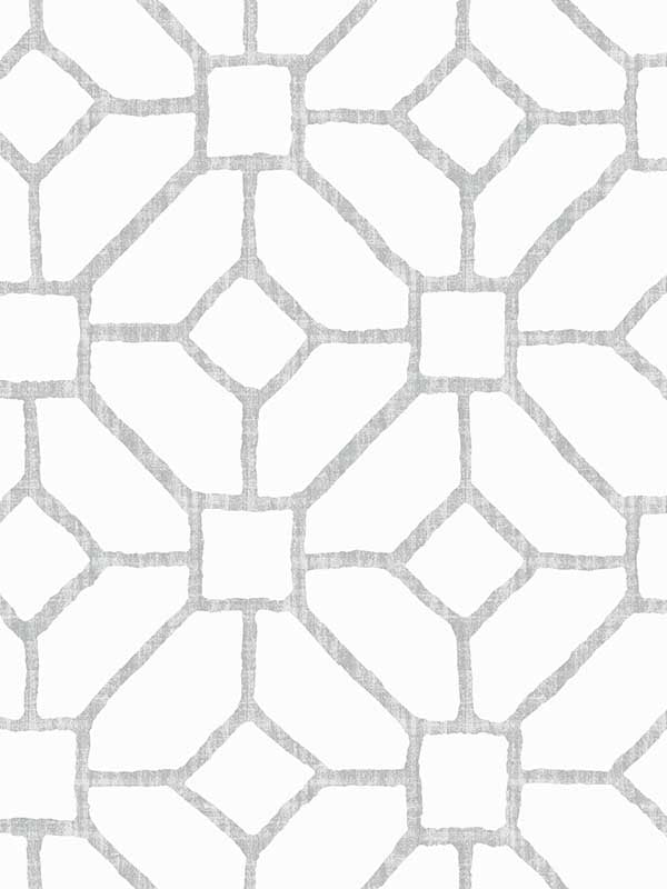 Addis Trellis wallpaper in grey color - pattern number 4120-26832 - by A Street Prints in the Middleton collection