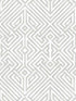 Lyon Geometric Key fabric in silver color - pattern number 4120-26849 - by A Street Prints in the Middleton collection
