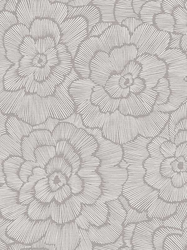 Periwinkle Textured Floral fabric in sterling color - pattern number 4120-26853 - by A Street Prints in the Middleton collection