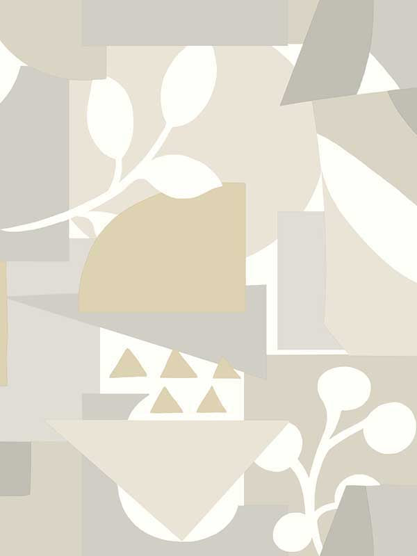 Cut Outs wallpaper in neutral color - pattern number OI0672 - by York in the New Origins collection