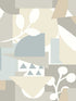 Cut Outs wallpaper in sky blue color - pattern number OI0673 - by York in the New Origins collection