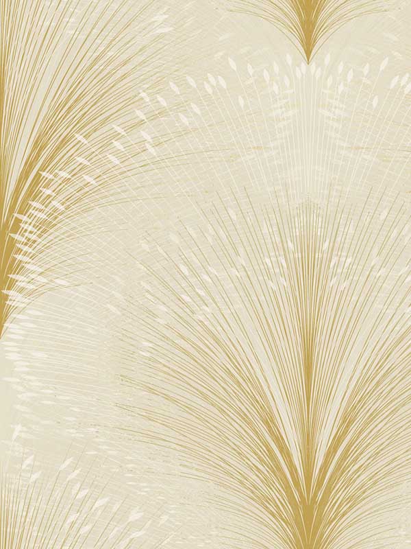 Papyrus Plume wallpaper in beige color - pattern number OI0681 - by York in the New Origins collection