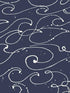 Kuroshio Ocean Wave fabric in navy color - pattern number 4071-71004 - by Chesapeake in the Blue Heron collection