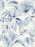 Manaus Palm Frond fabric in blue color - pattern number 4071-71016 - by Chesapeake in the Blue Heron collection