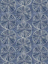 Biscuit Sand Dollar fabric in blue color - pattern number 4071-71025 - by Chesapeake in the Blue Heron collection