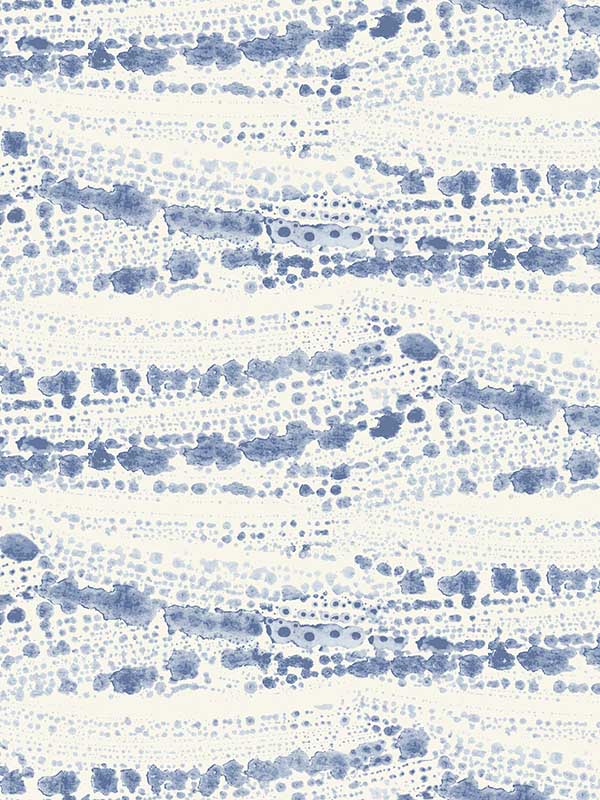 Rannell Abstract Scallop wallpaper in navy color - pattern number 4071-71046 - by Chesapeake in the Blue Heron collection