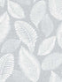 Tossed Leaves fabric in ice color - pattern number EW10028 - by Seabrook in the White Heron collection