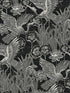 Marsh Cranes fabric in midnight color - pattern number EW11000 - by Seabrook in the White Heron collection