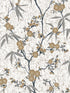 Blossom Cork wallpaper in gold chip color - pattern number EW11905 - by Seabrook in the White Heron collection