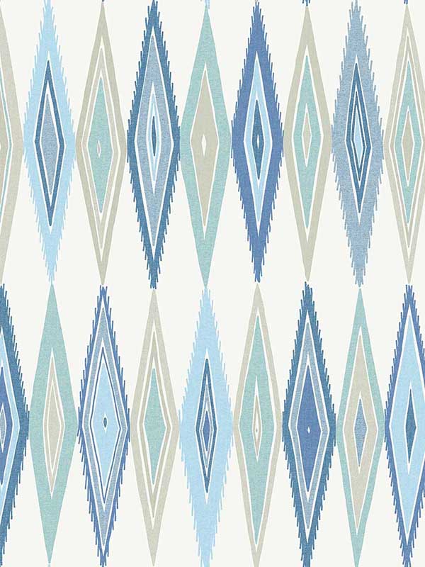 Bowfin fabric in ciel color - pattern number WTK20002.WT.0 - by Winfield Thybony in the The Keys collection