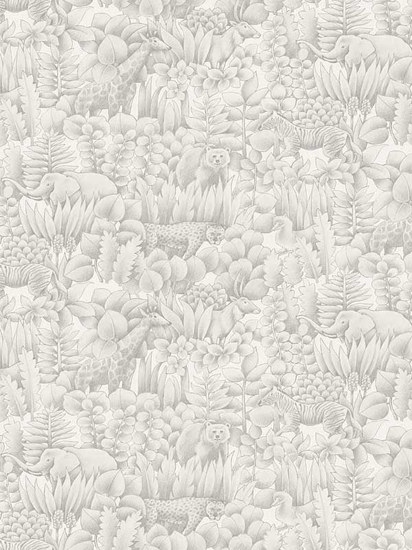 Tamarind wallpaper in dove tail color - pattern number WTK21000.WT.0 - by Winfield Thybony in the The Keys collection
