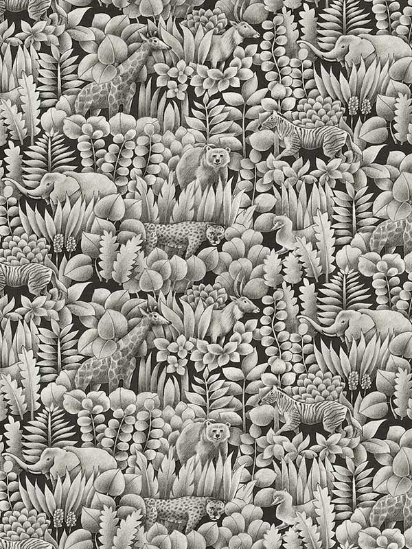 Tamarind wallpaper in shadow color - pattern number WTK21008.WT.0 - by Winfield Thybony in the The Keys collection