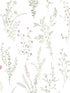 Wildflower Sprigs fabric in pink and green color - pattern number FH4028 - by York in the Inspired by Color Earthy Tones collection