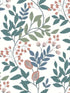 Eden Retreat wallpaper in pink and teal color - pattern number MN1843 - by York in the Inspired by Color Earthy Tones collection